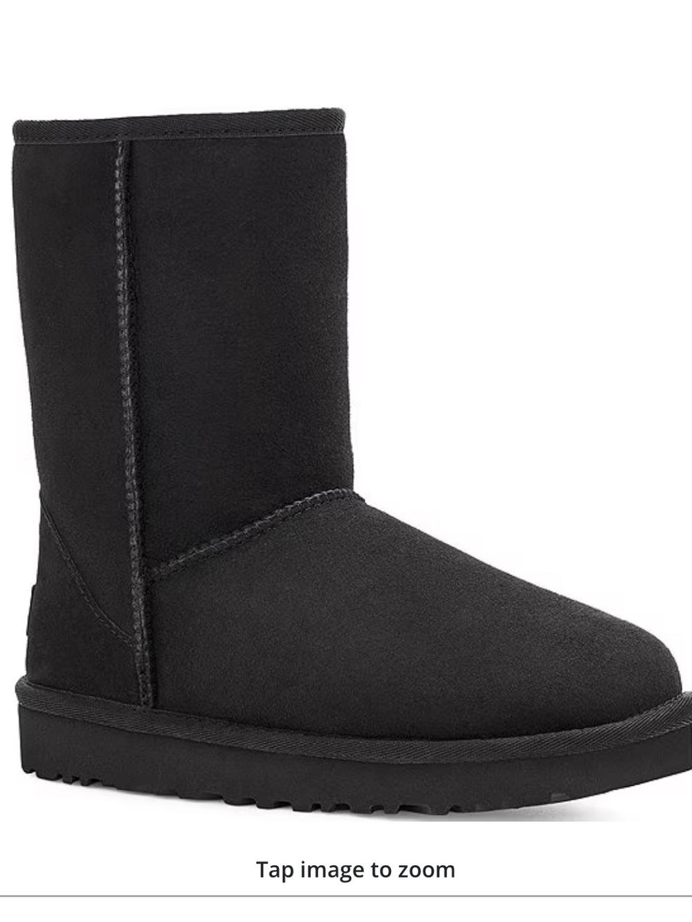 Authentic UGG Classic Short Black Boots 6 $190!